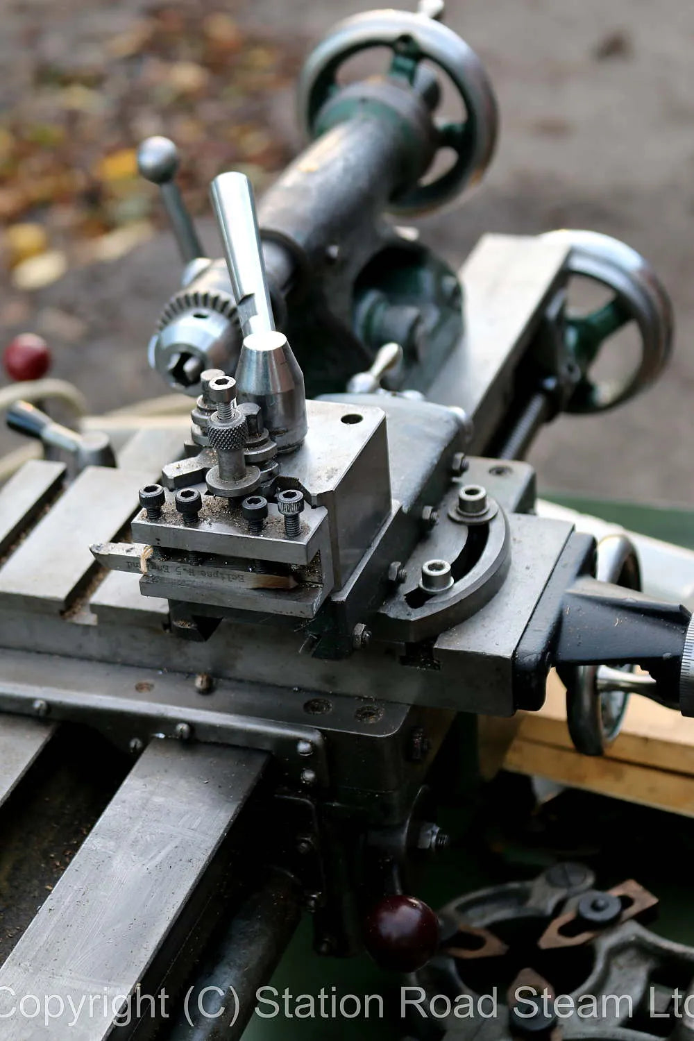 Myford ML7 lathe on stand