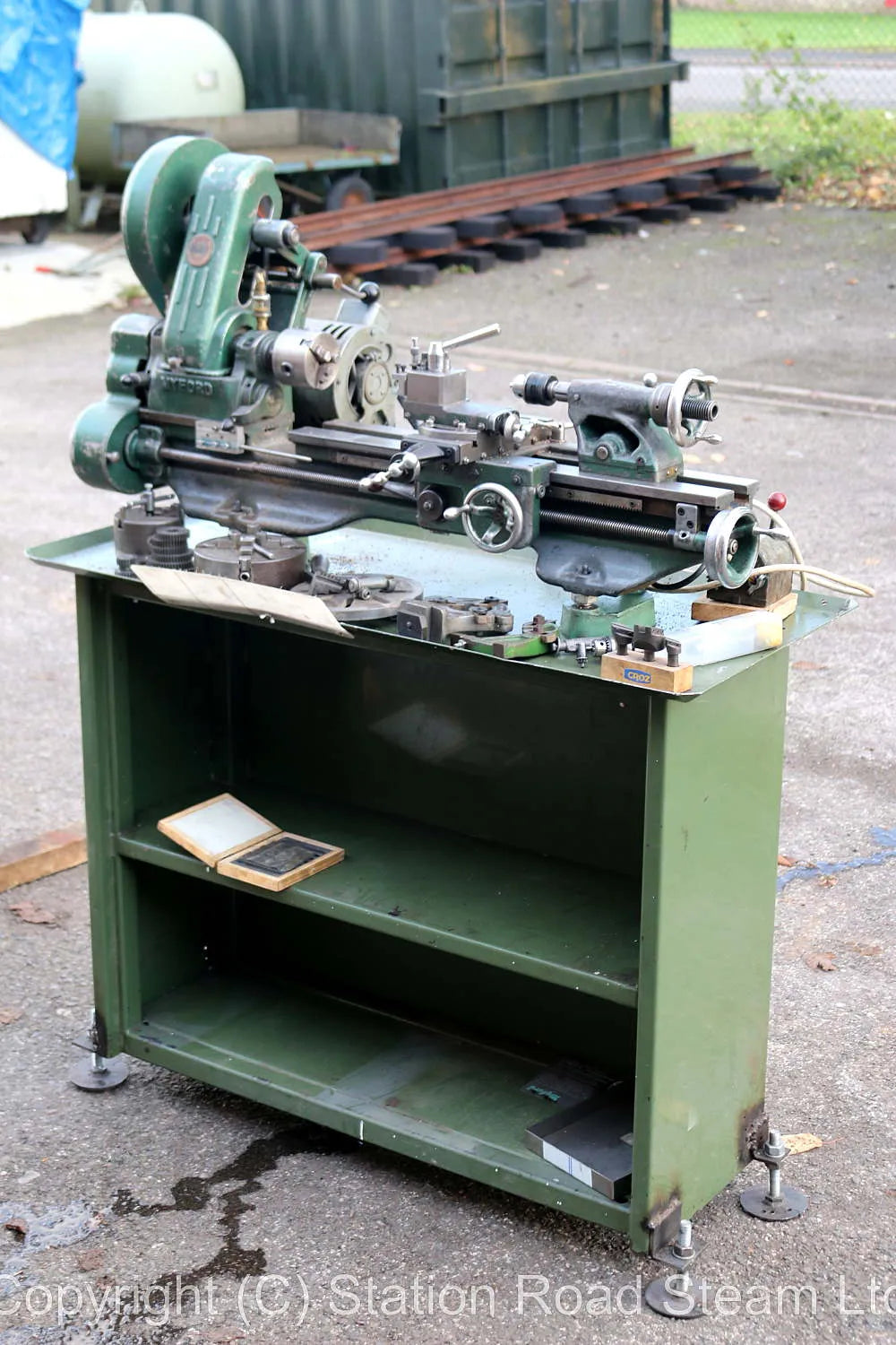 Myford ML7 lathe on stand