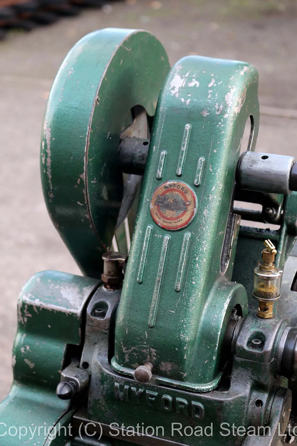 Myford ML7 lathe on stand