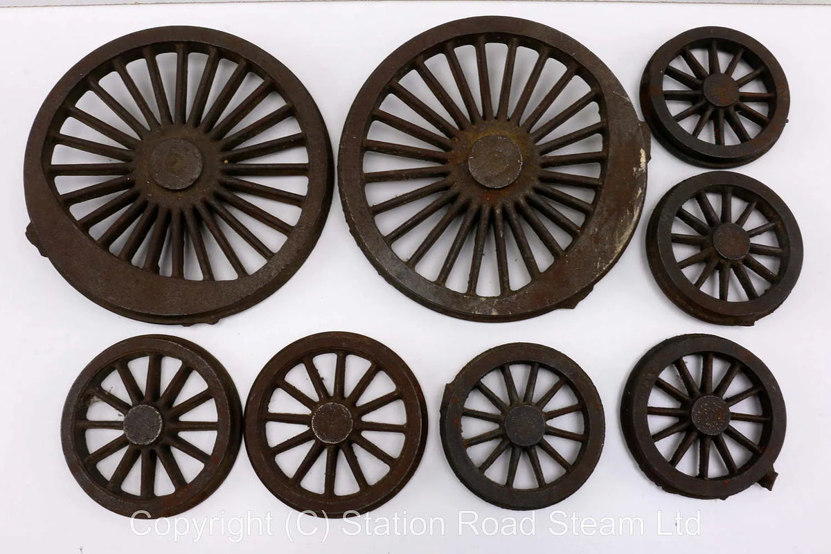 5 inch gauge Midland "Spinner" leading, driving & trailing wheels