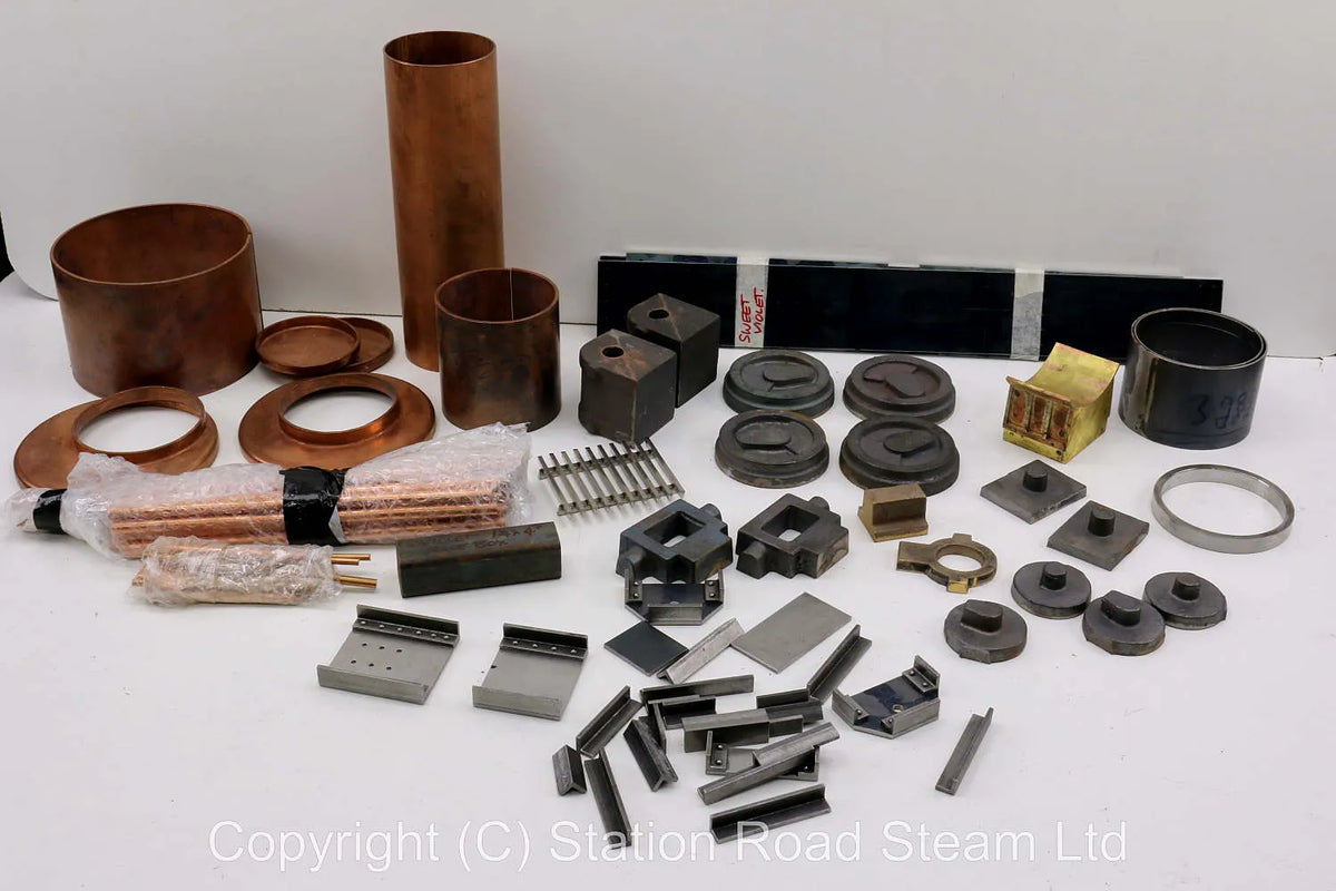 3 1/2 inch gauge "Sweet Violet" frames, castings, flanged boiler kit
