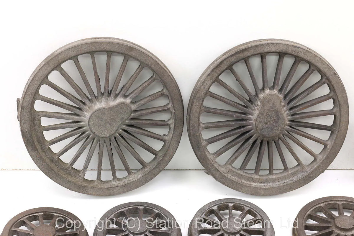 5 inch gauge Stirling Single locomotive & tender wheel castings