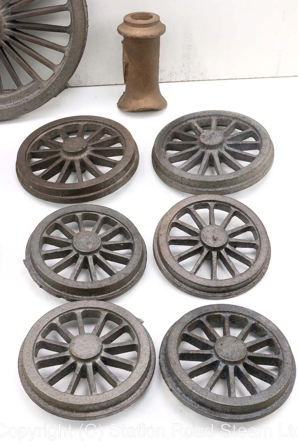 5 inch gauge Stirling Single locomotive & tender wheel castings