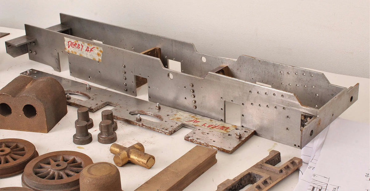 3 1/2 inch gauge Derby 4F parts, drawings
