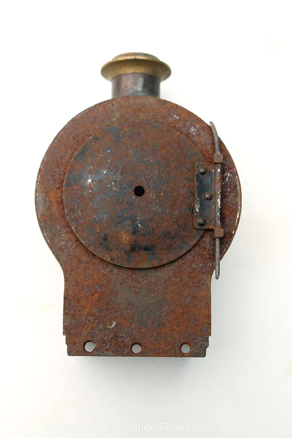 Ancient 3 1/2 inch gauge Atlantic chassis with boiler