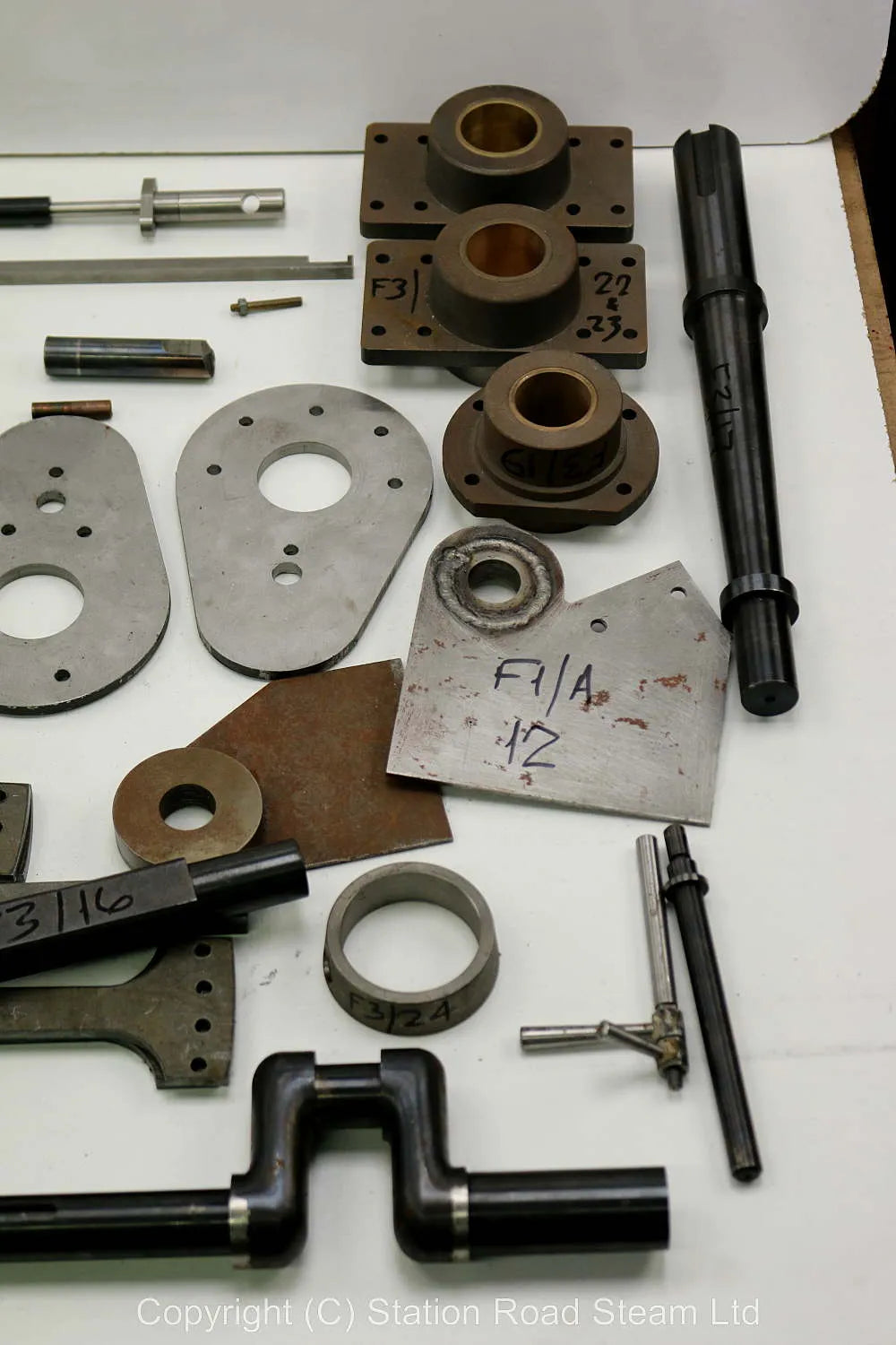 Wheels, boiler kit and professionally machined parts for 4 inch scale Foster