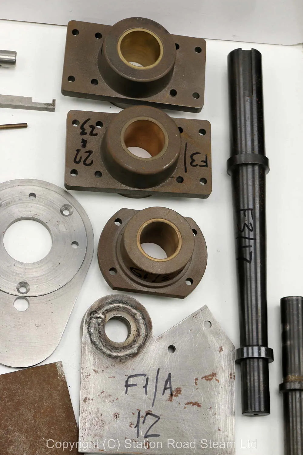 Wheels, boiler kit and professionally machined parts for 4 inch scale Foster