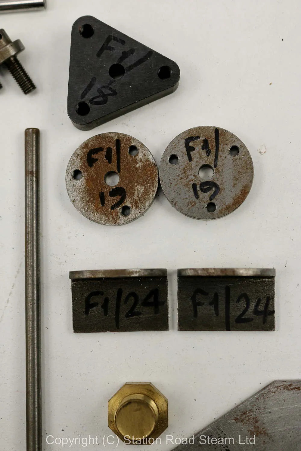 Wheels, boiler kit and professionally machined parts for 4 inch scale Foster