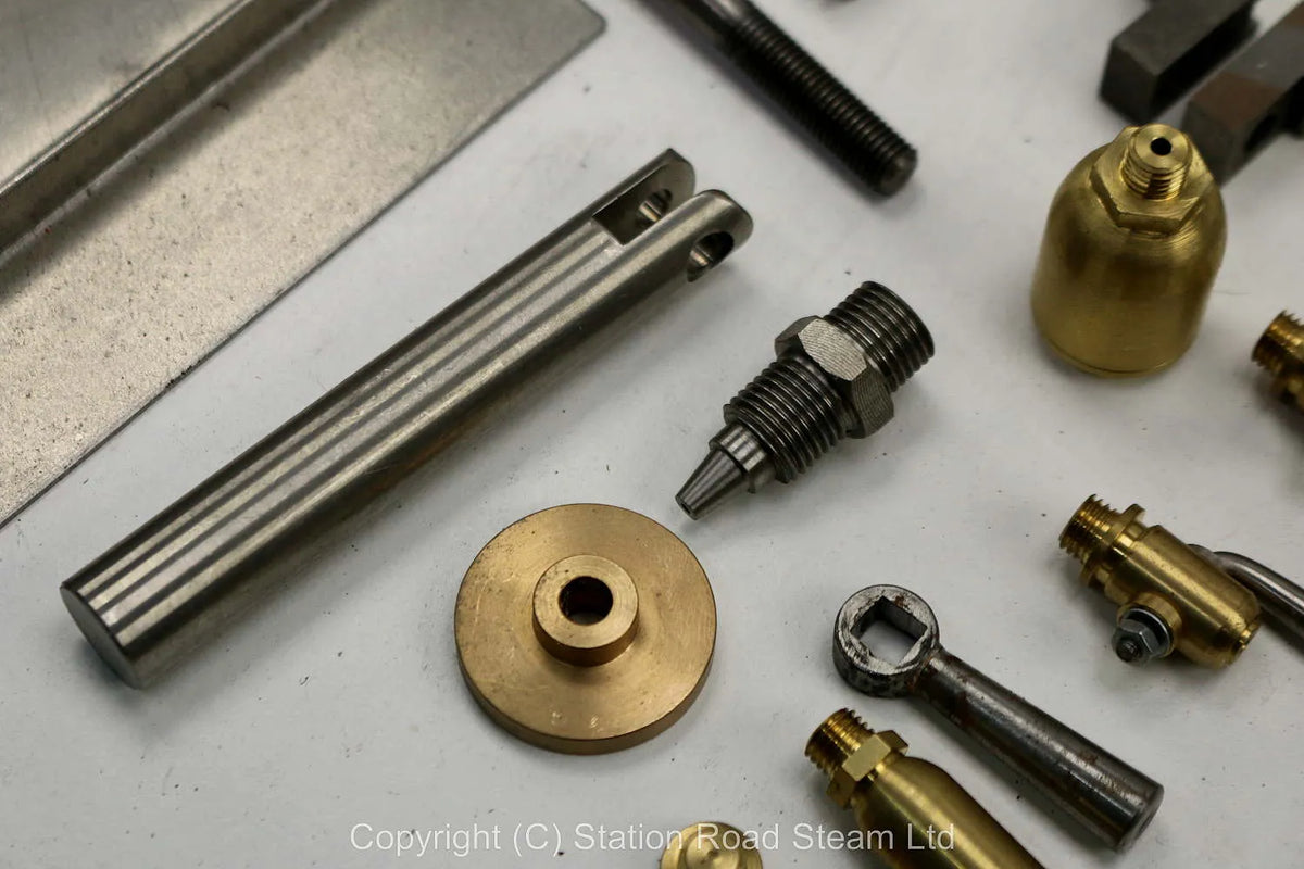 Wheels, boiler kit and professionally machined parts for 4 inch scale Foster