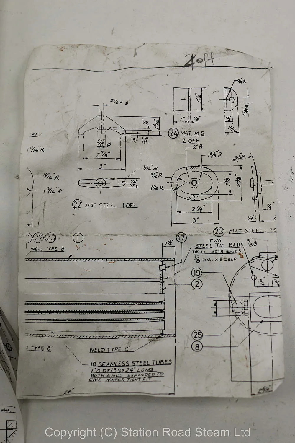 Wheels, boiler kit and professionally machined parts for 4 inch scale Foster