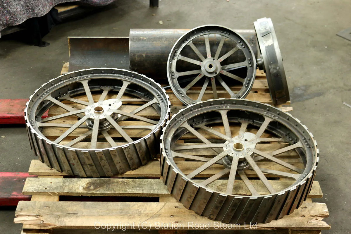 Wheels, boiler kit and professionally machined parts for 4 inch scale Foster