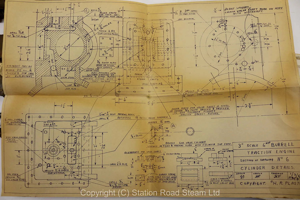 3 inch scale part-built Burrell 6nhp agricultural engine