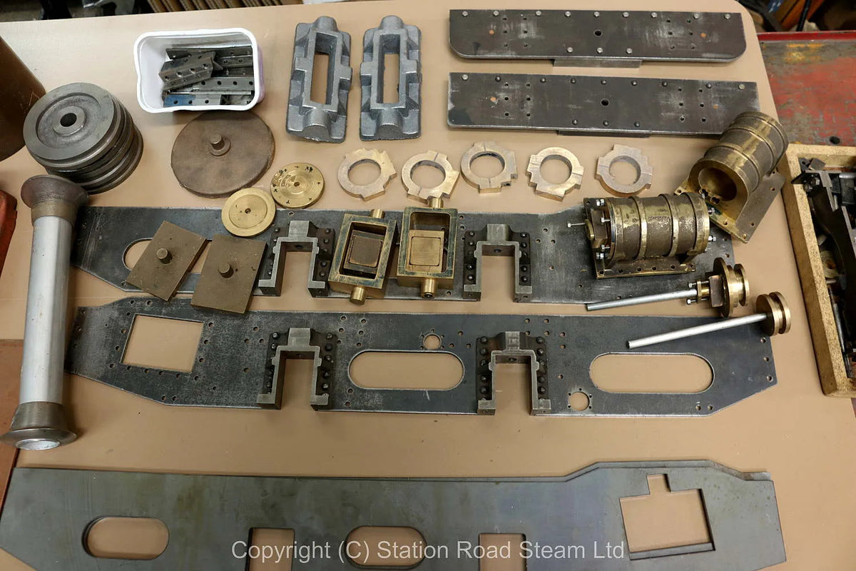 5 inch gauge Hunslet 0-4-0ST frames, cylinder castings, boiler material