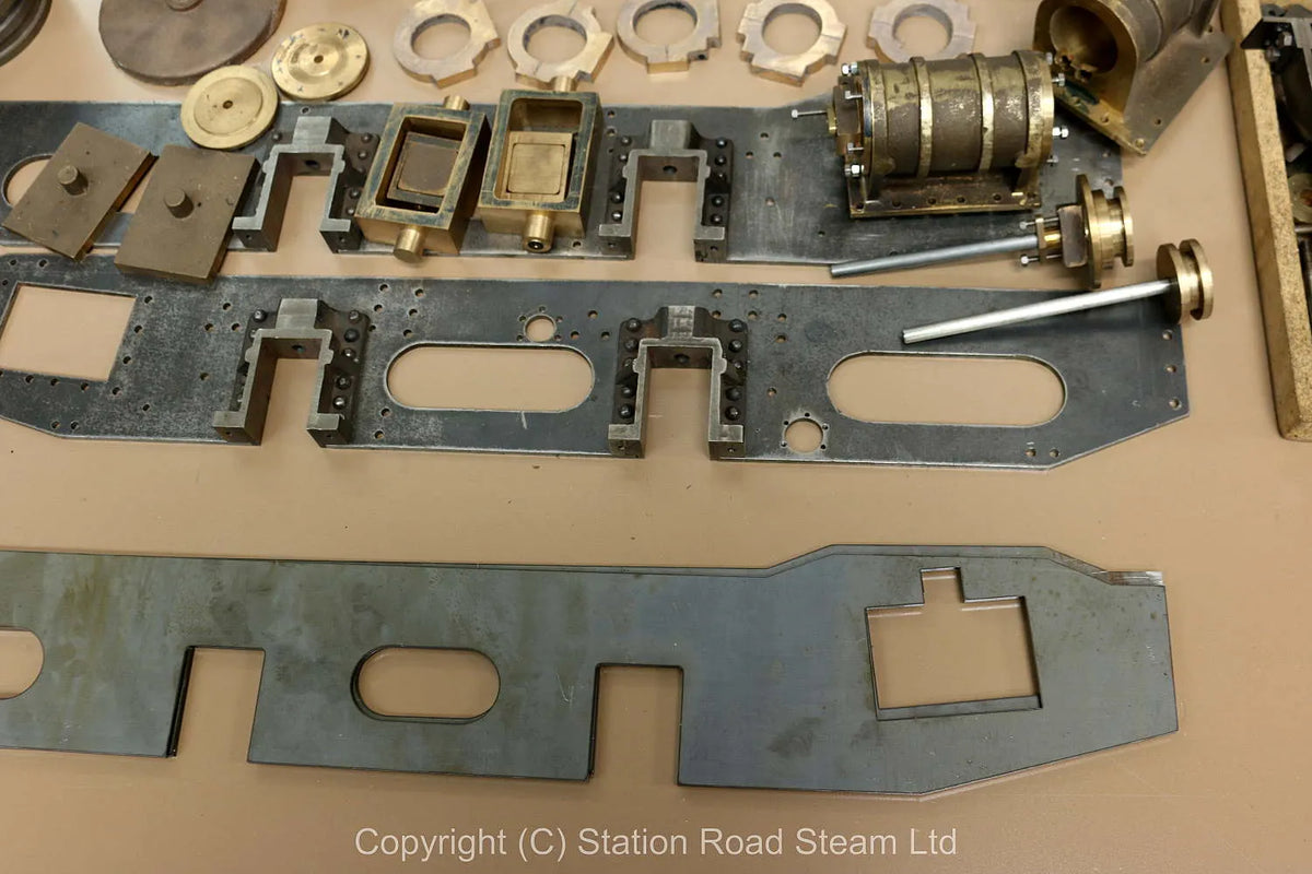 5 inch gauge Hunslet 0-4-0ST frames, cylinder castings, boiler material