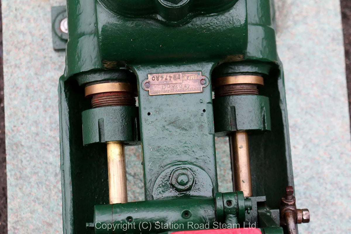 Hayward Tyler duplex steam pump with Manzel lubricator