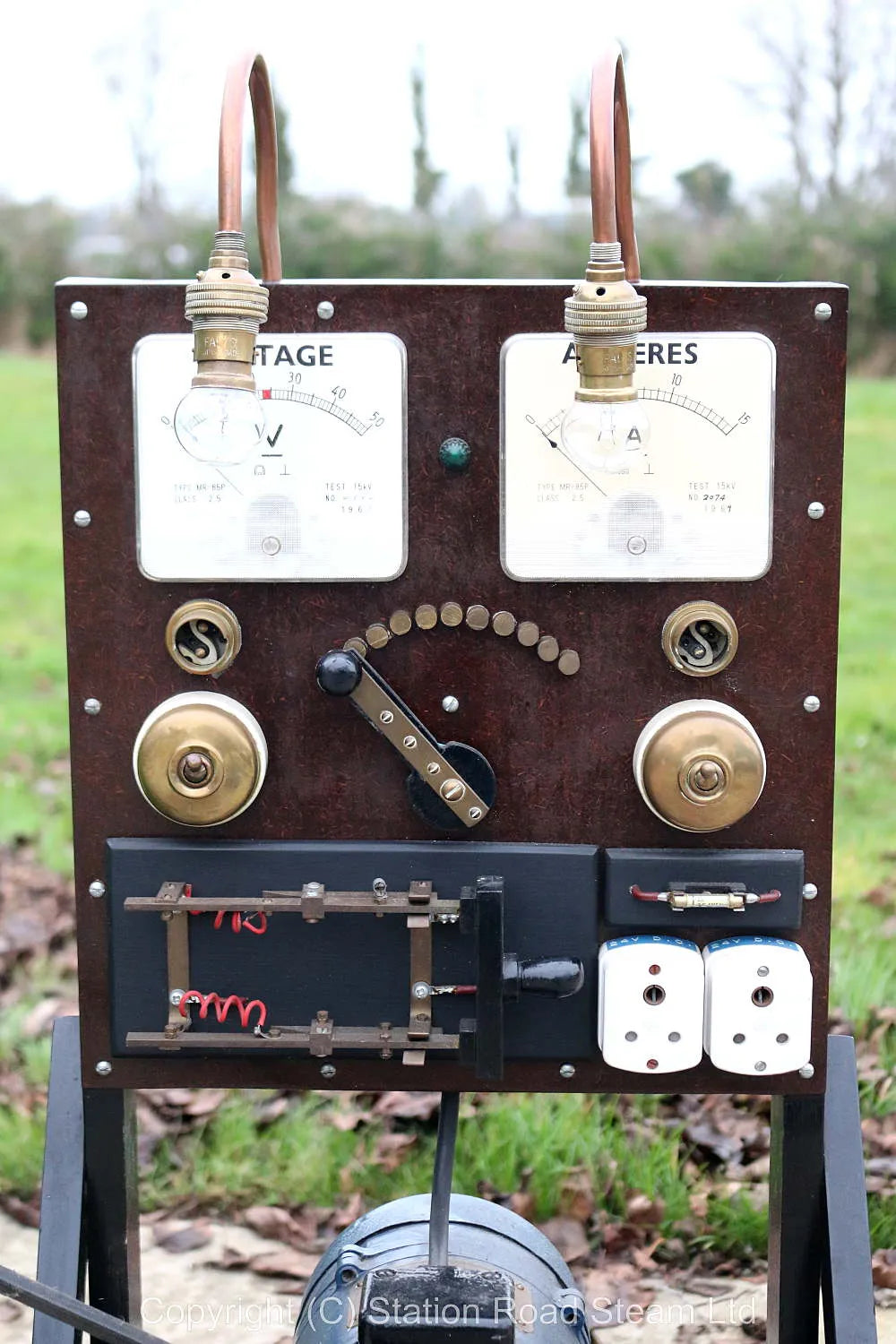 Wolseley WD8 engine with 24V dynamo & lighting board