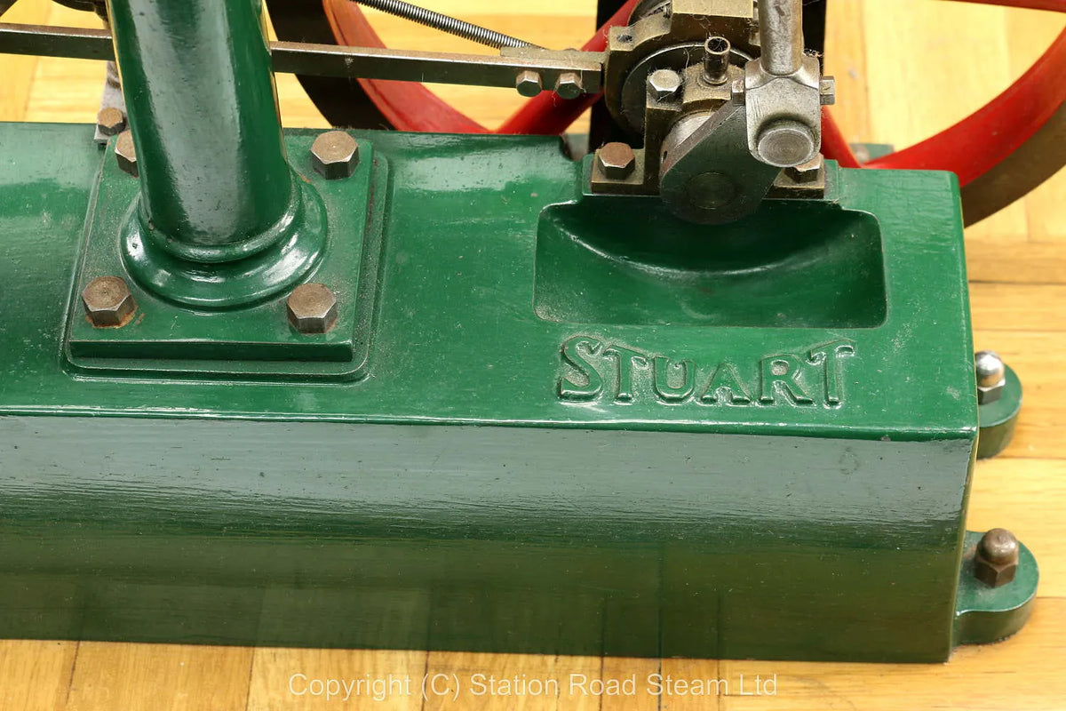 Stuart 504 boiler with beam engine, water tank and hand pump