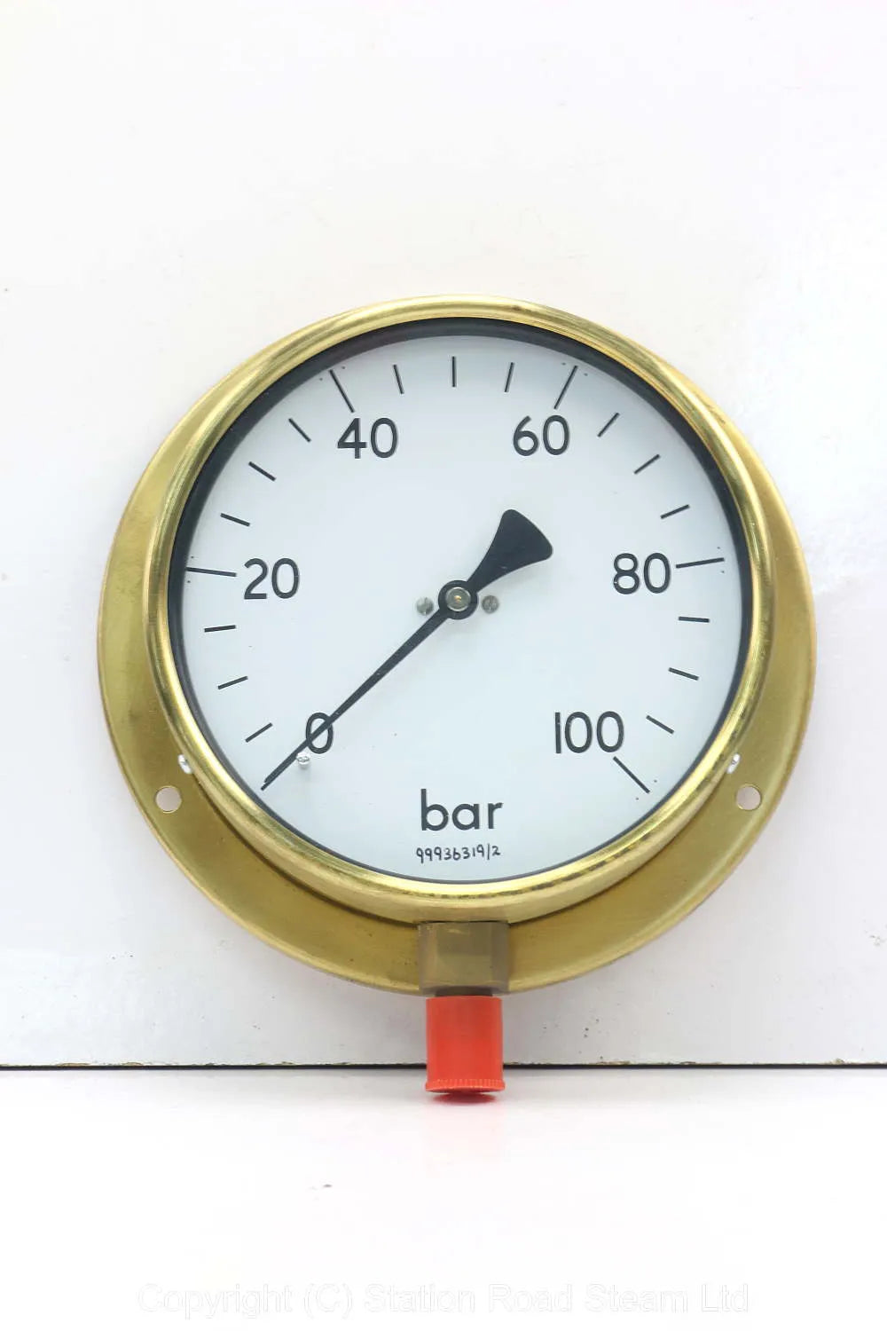 New boxed 100 bar pressure gauge