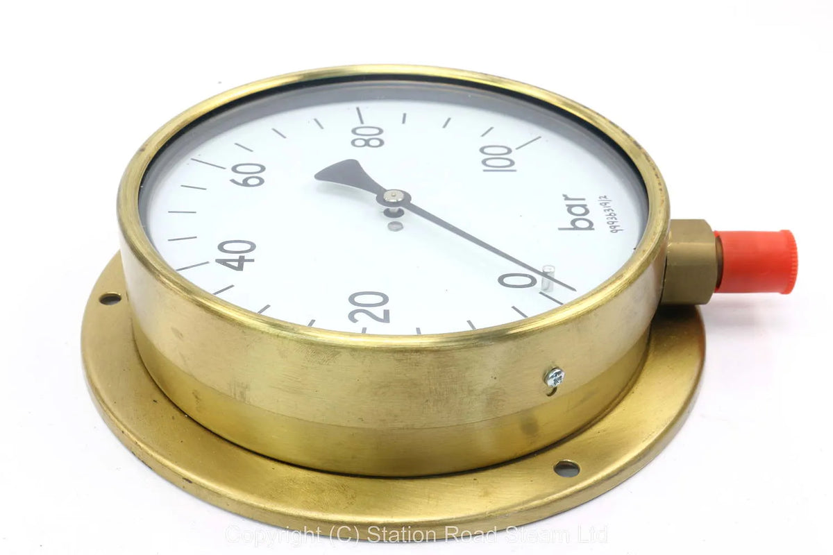 New boxed 100 bar pressure gauge