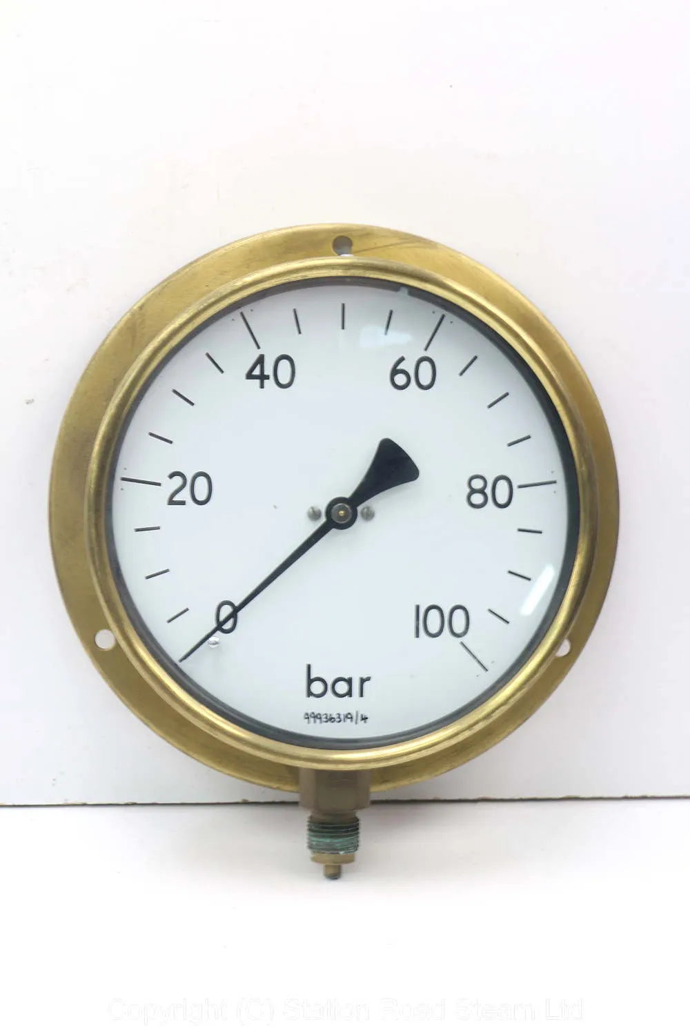 New boxed 100 bar pressure gauge