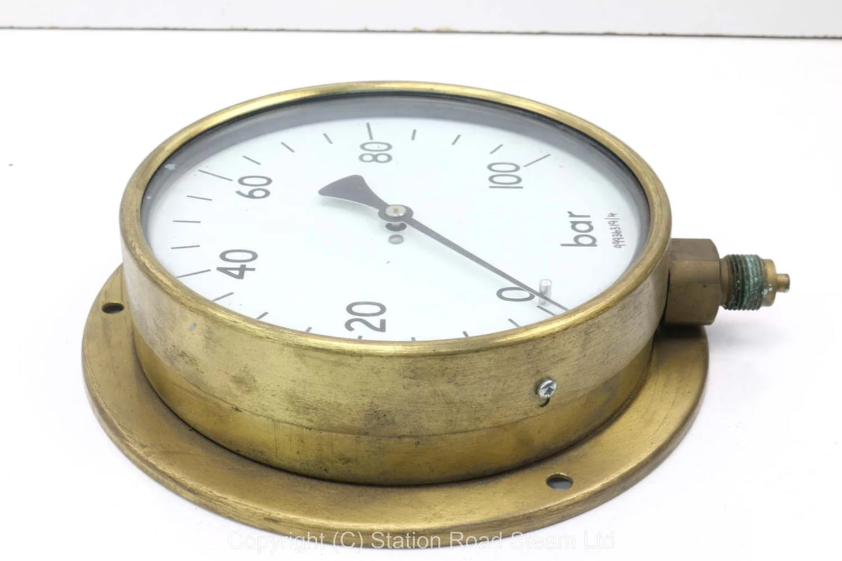 New boxed 100 bar pressure gauge