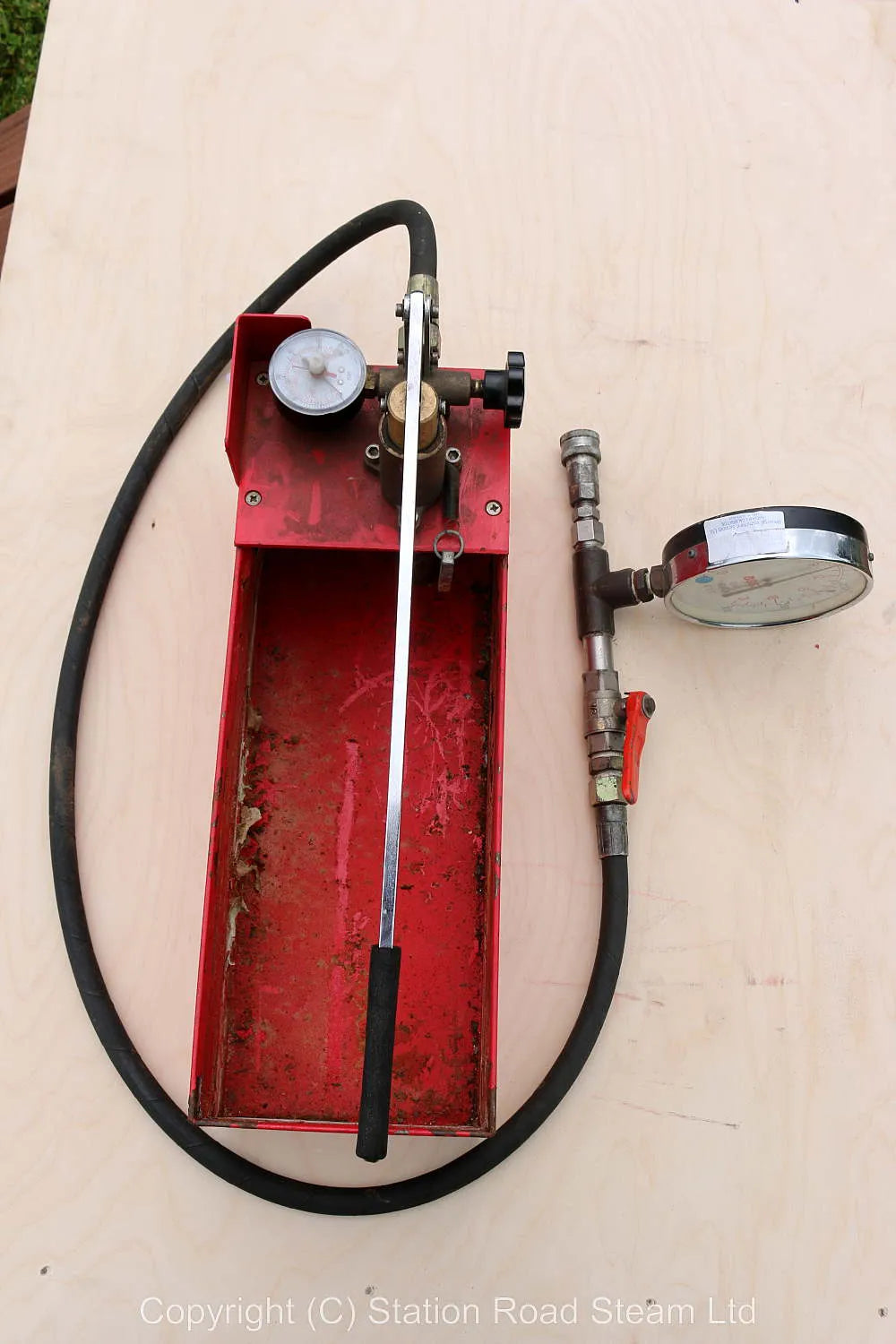 Boiler test pump