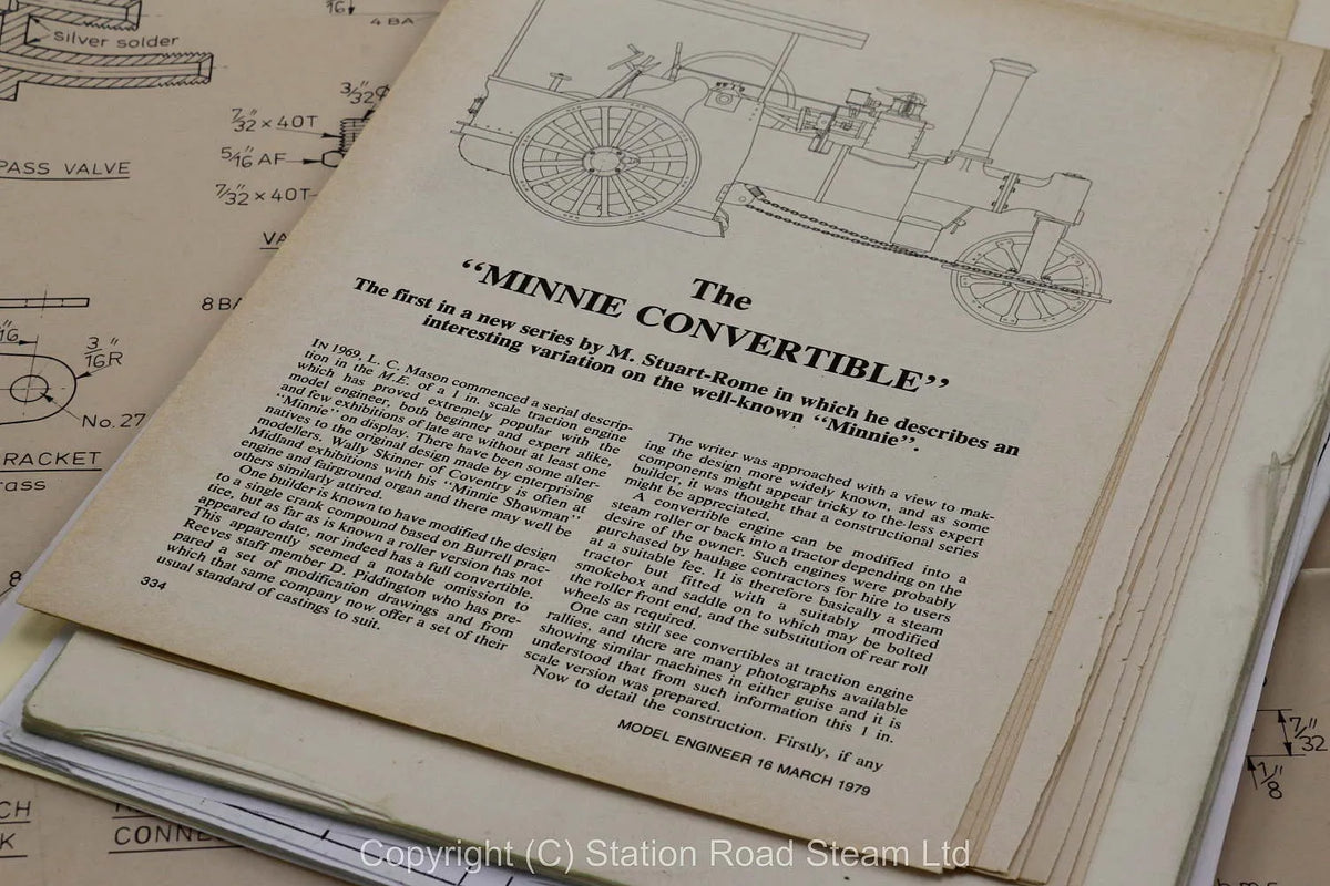 1 inch scale "Minnie" convertible engine
