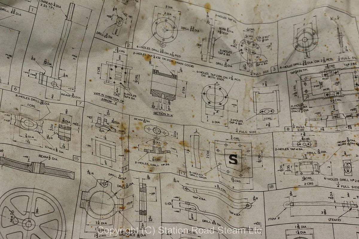 Part set Stuart No.1 castings