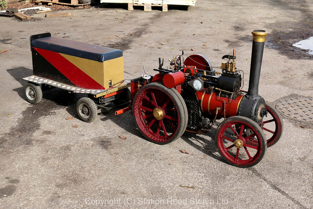 4 inch scale Ruston Proctor SD tractor with driving truck