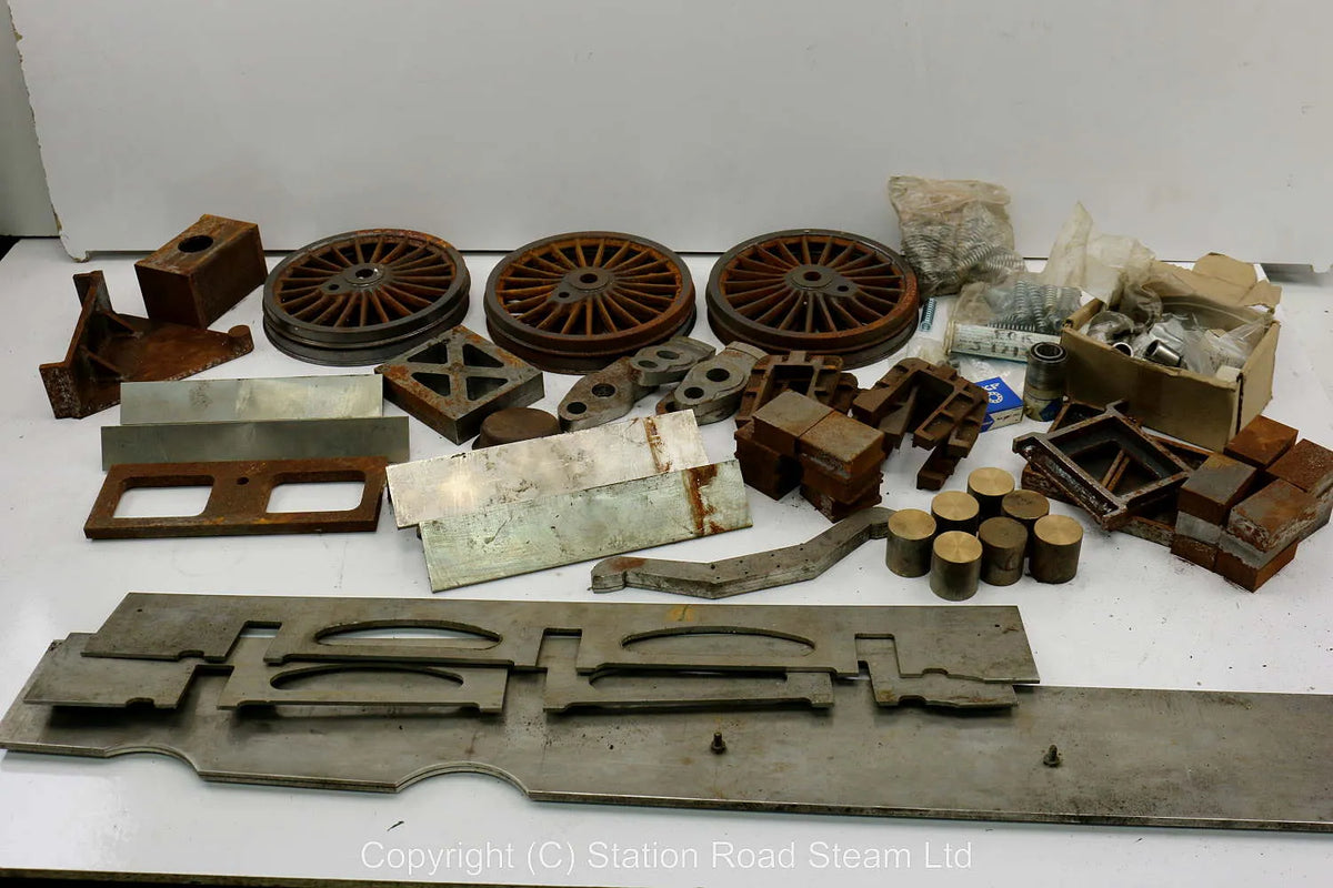 5 inch gauge LMS Duchess part-built boiler, castings