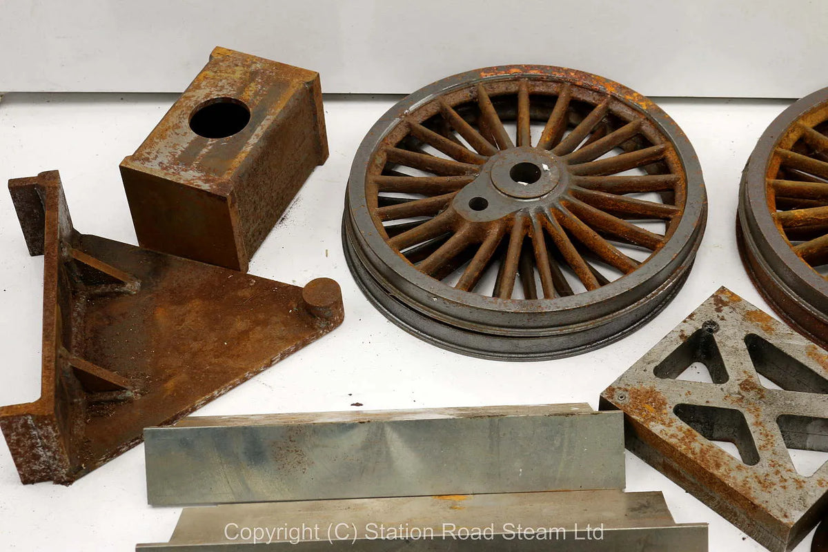 5 inch gauge LMS Duchess part-built boiler, castings