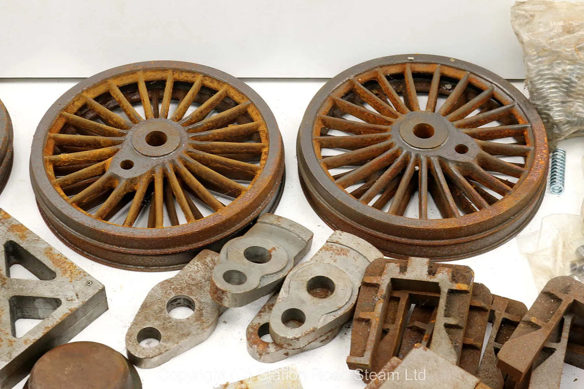 5 inch gauge LMS Duchess part-built boiler, castings