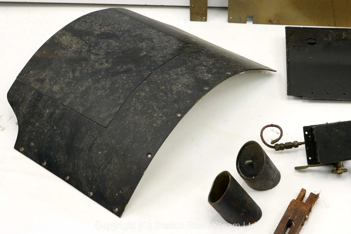 5 inch gauge LMS Duchess part-built boiler, castings