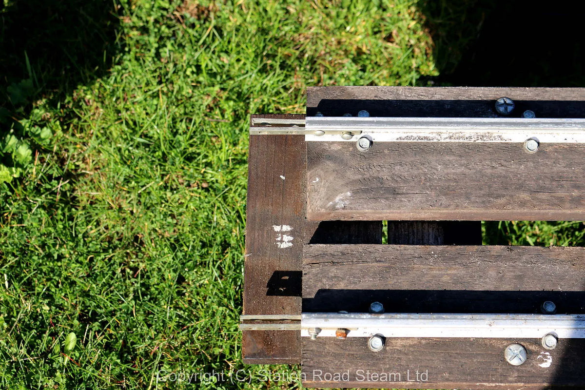 Five panels raised level 5 inch gauge track