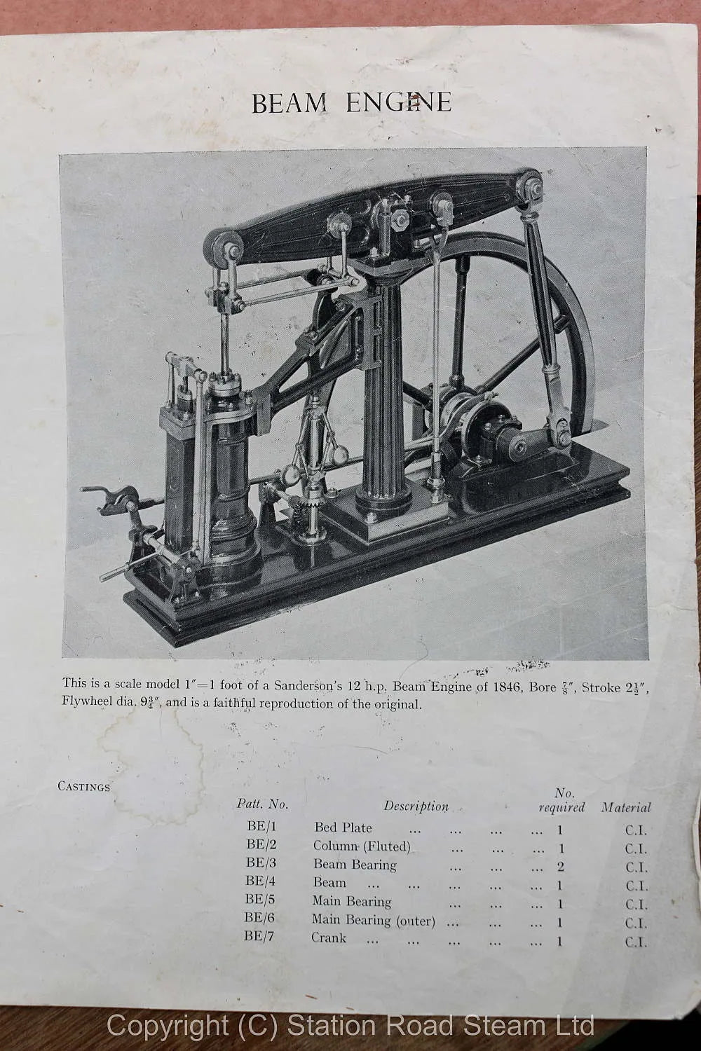 Sanderson beam engine