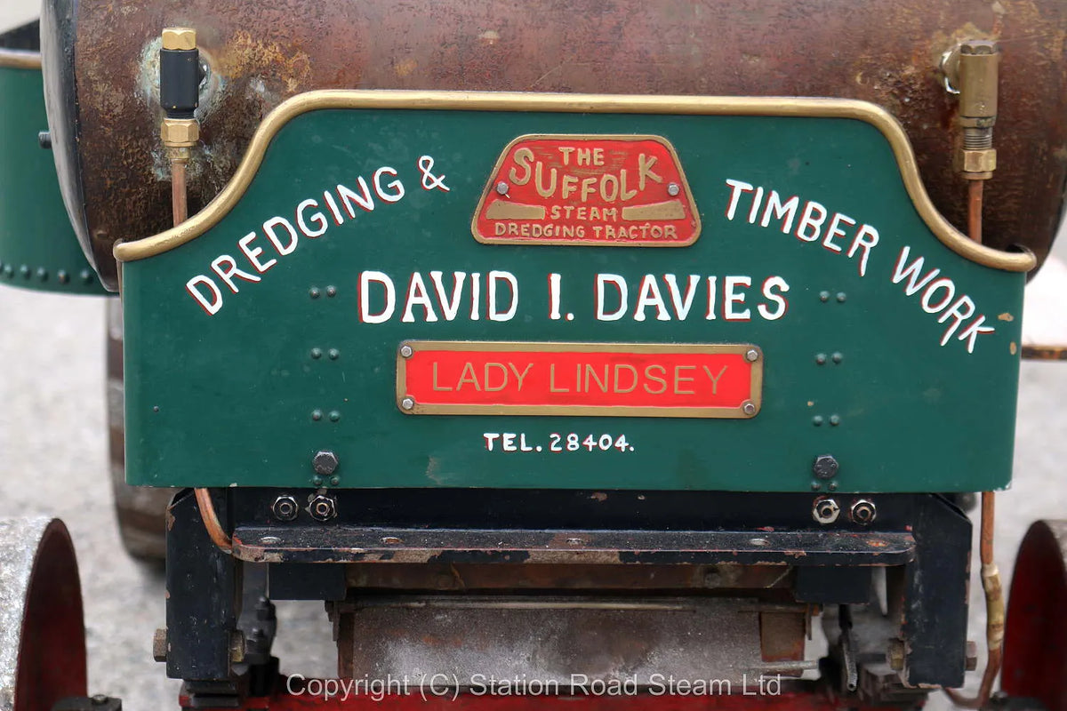 3 inch scale Suffolk Dredging tractor