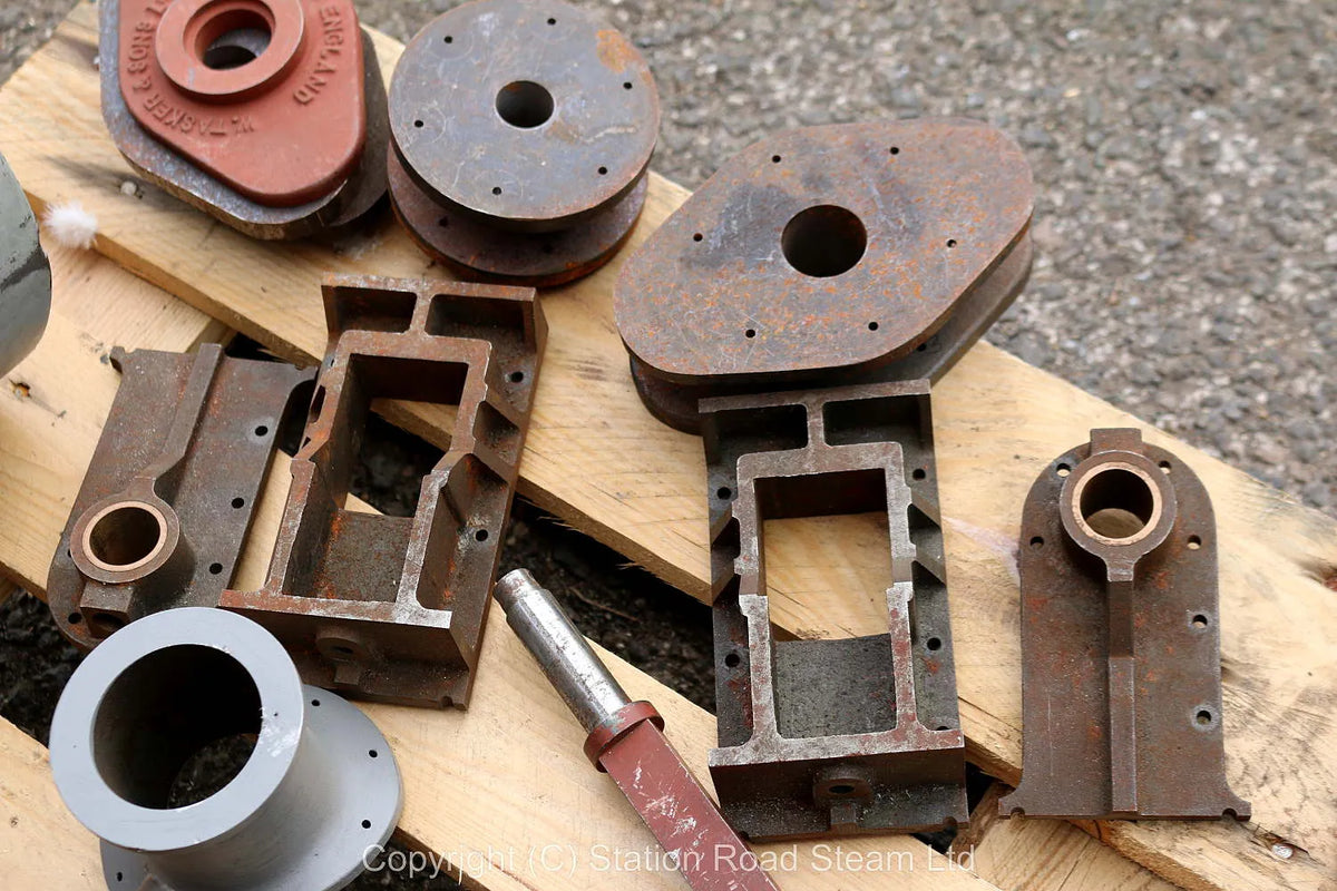4 inch scale Tasker "Little Giant" parts/castings/steel boiler