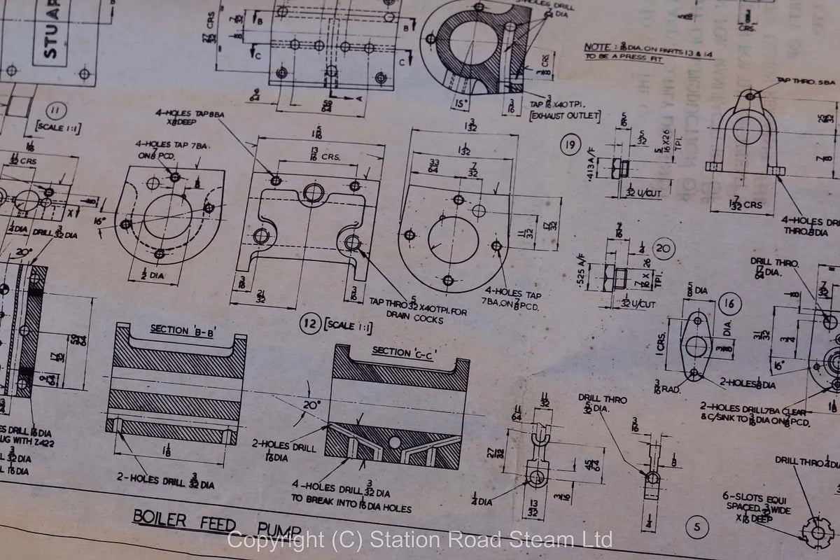 Stuart Turner steam pump castings