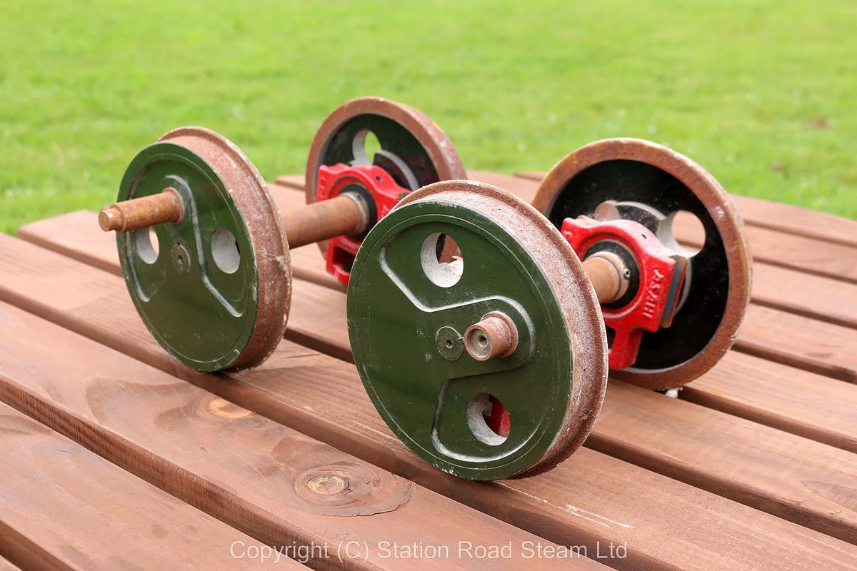 Pair of 7 1/4 inch gauge wheelsets