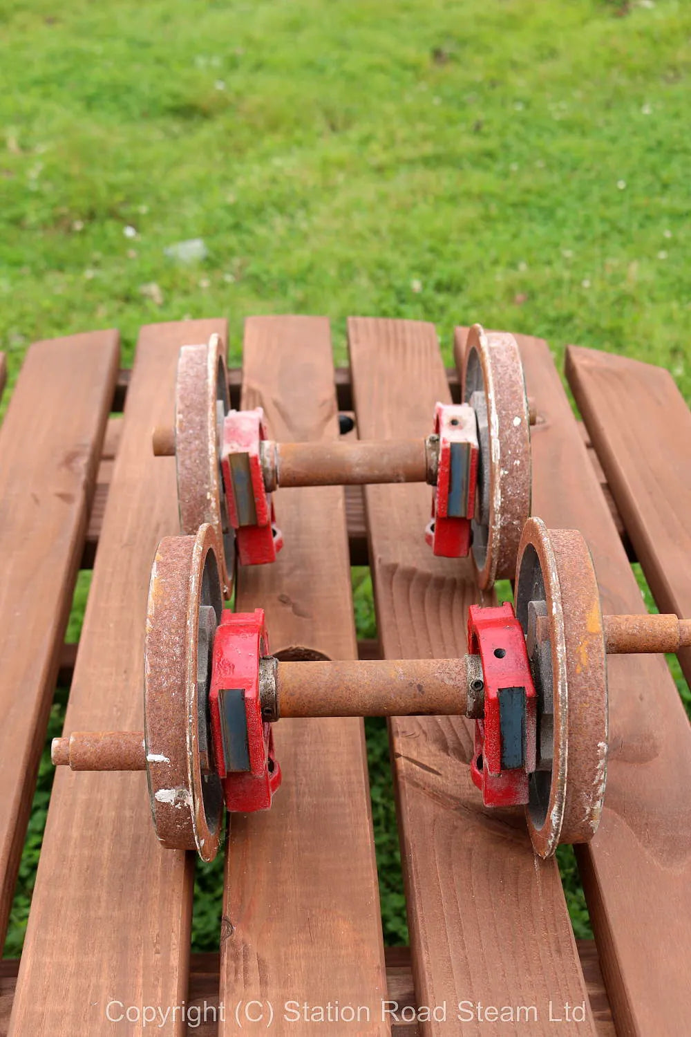 Pair of 7 1/4 inch gauge wheelsets