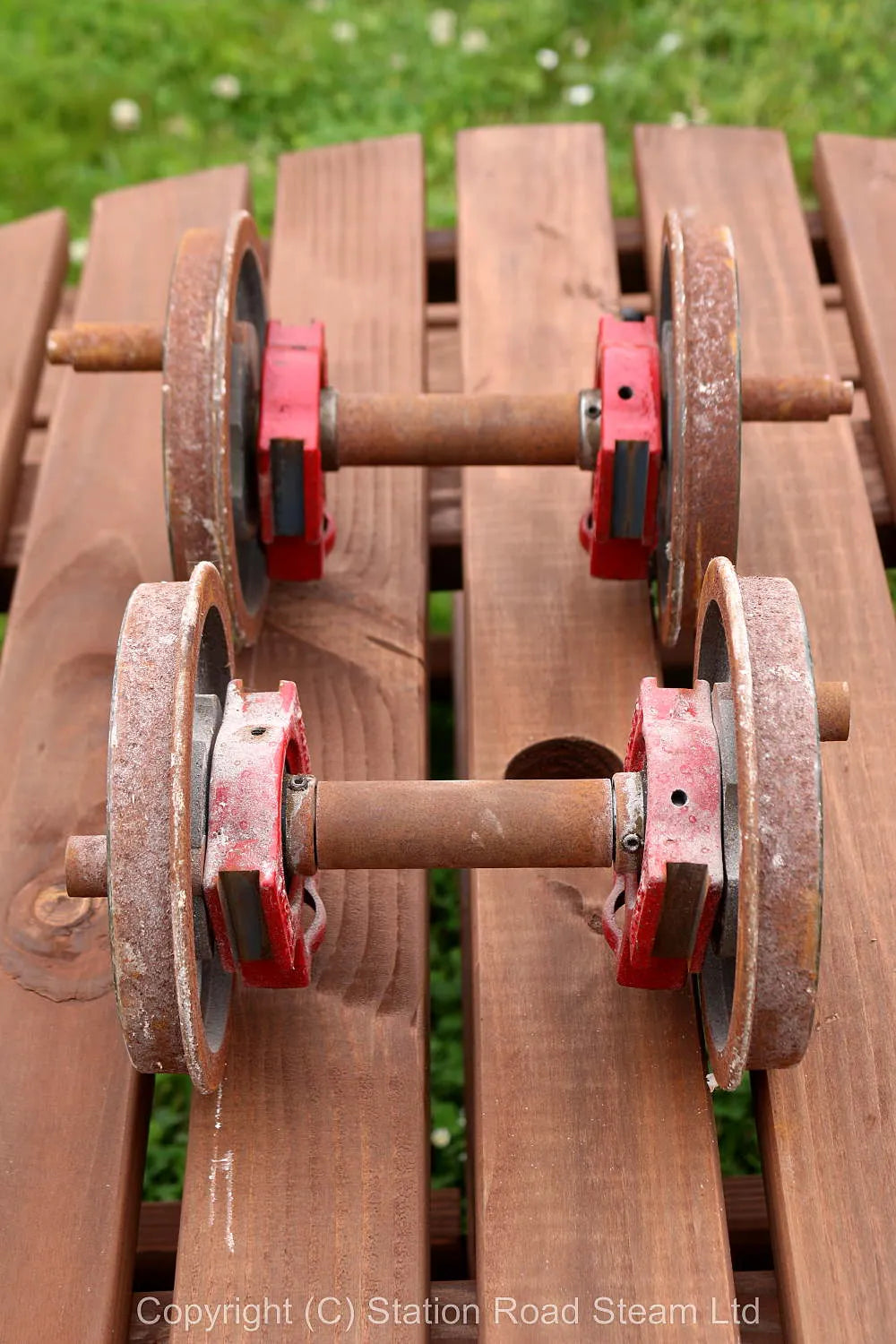 Pair of 7 1/4 inch gauge wheelsets