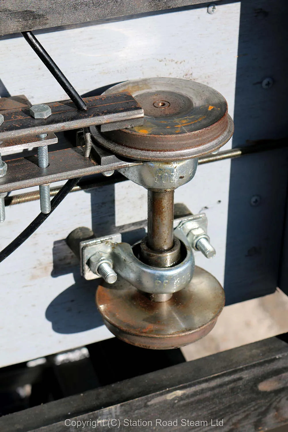 5 inch gauge four wheel braked driving truck