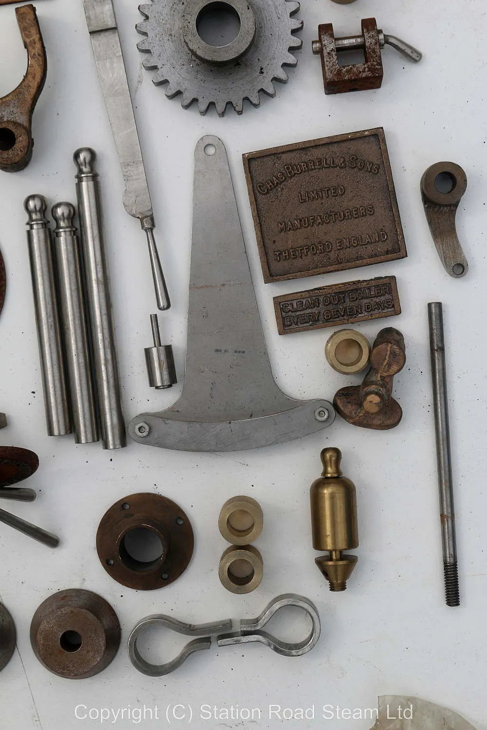 3 inch scale Burrell traction engine parts & boiler