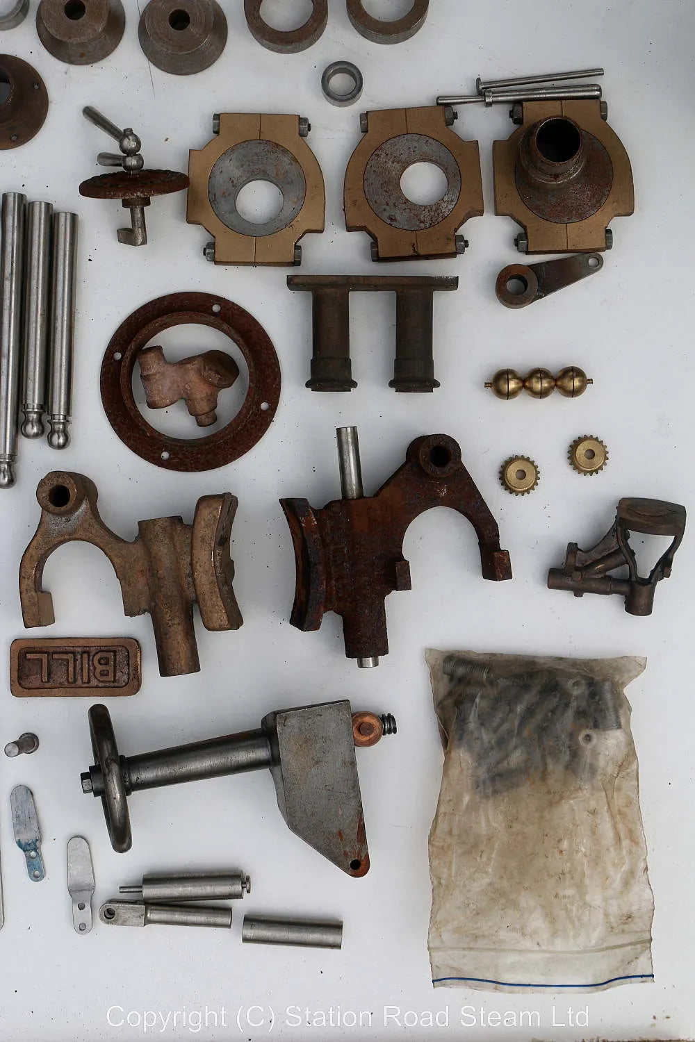 3 inch scale Burrell traction engine parts & boiler