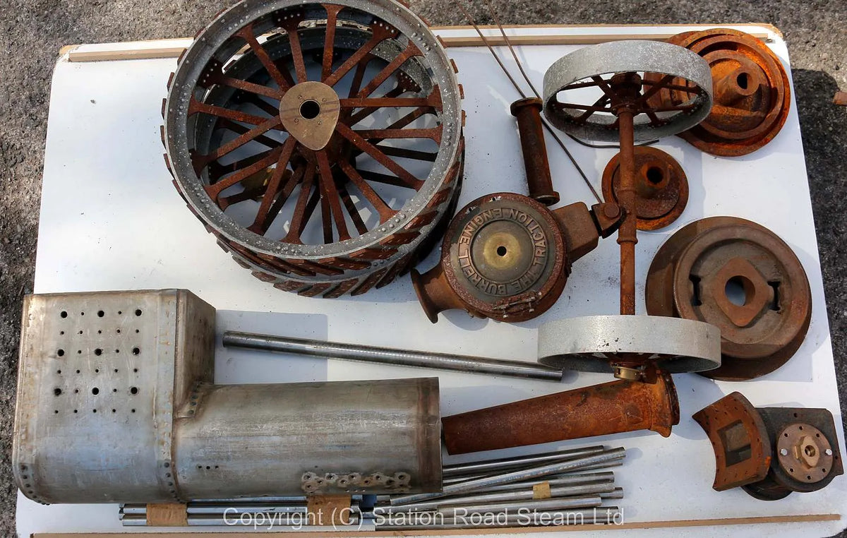 3 inch scale Burrell traction engine parts & boiler