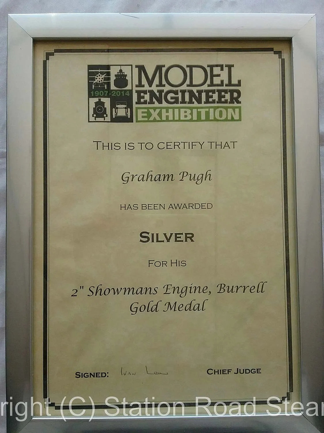 2 inch scale Burrell Gold Medal Showmans tractor