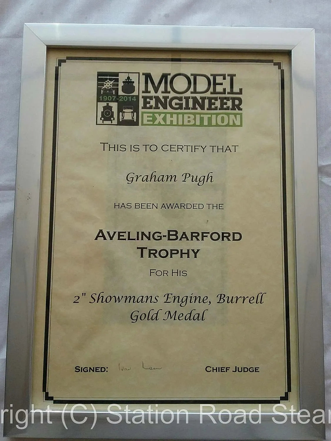 2 inch scale Burrell Gold Medal Showmans tractor