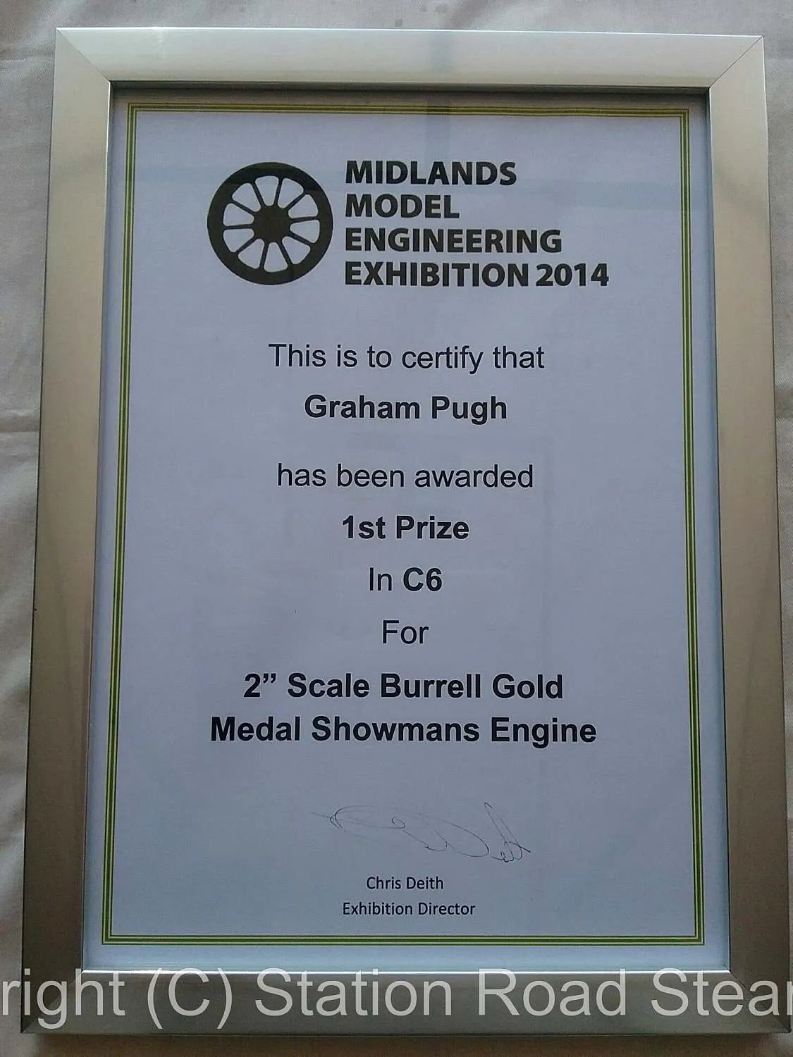 2 inch scale Burrell Gold Medal Showmans tractor