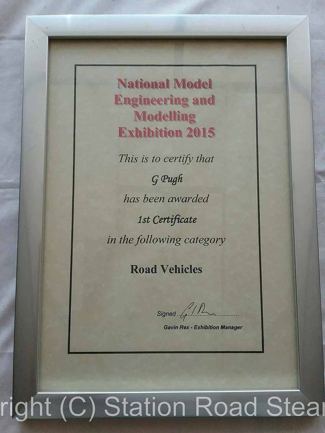 2 inch scale Burrell Gold Medal Showmans tractor