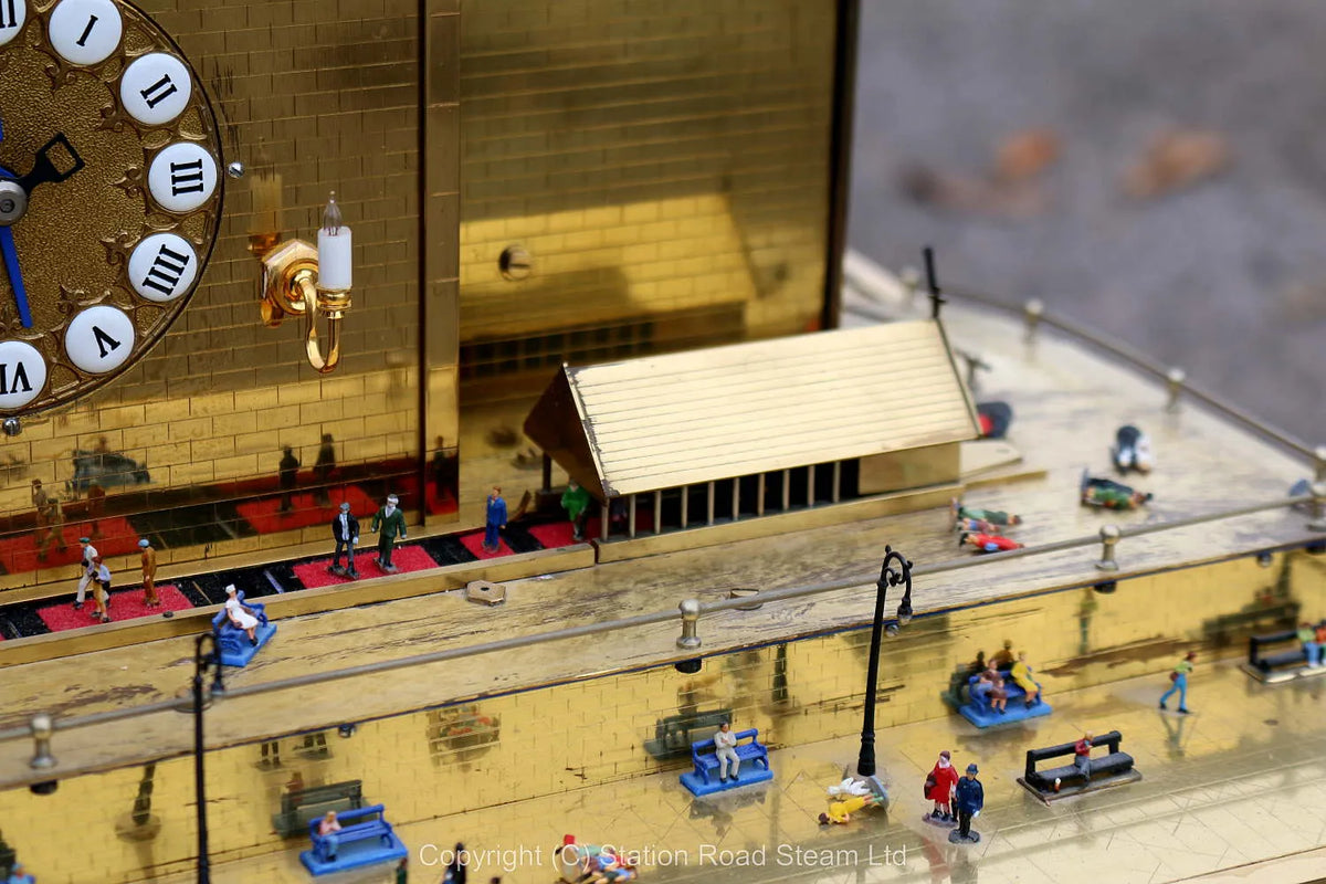 Congreve clock with station diorama